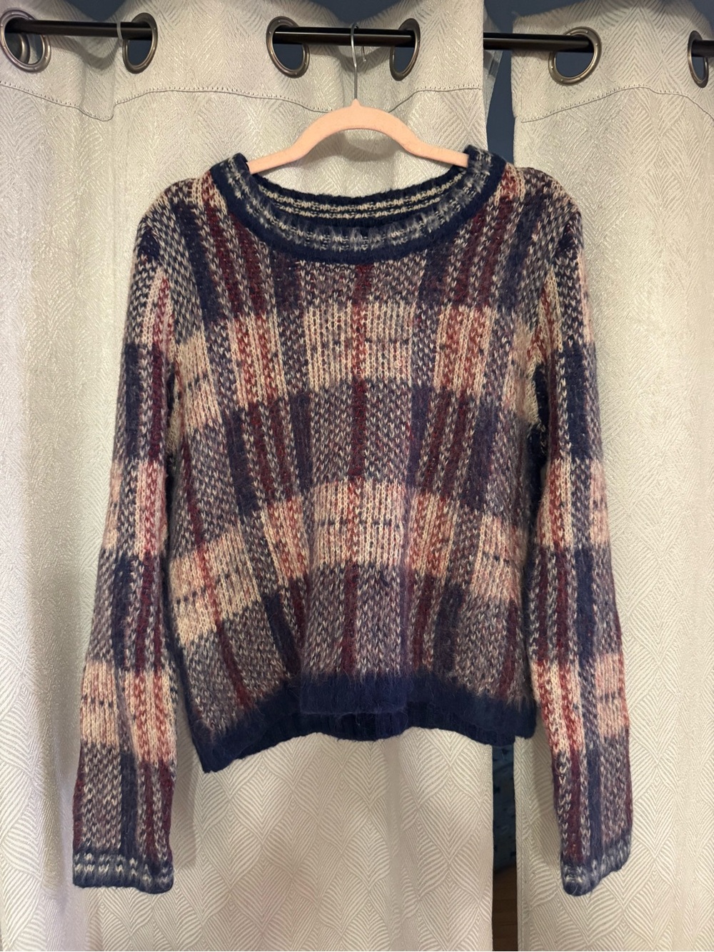 Sam Edelman Plaid Sweater NWOT